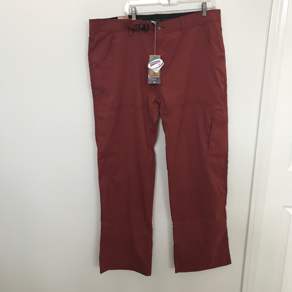 NWT PRANA Zion Stretch Pants Brick XXL 32” inseam W40” Hike Climb Travel